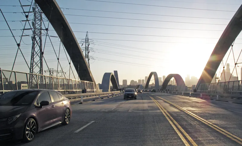 6th Street Bridge, Los Angeles Sunscape 3