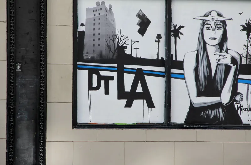 The Most Famous Artist mural (the polka dot wall)