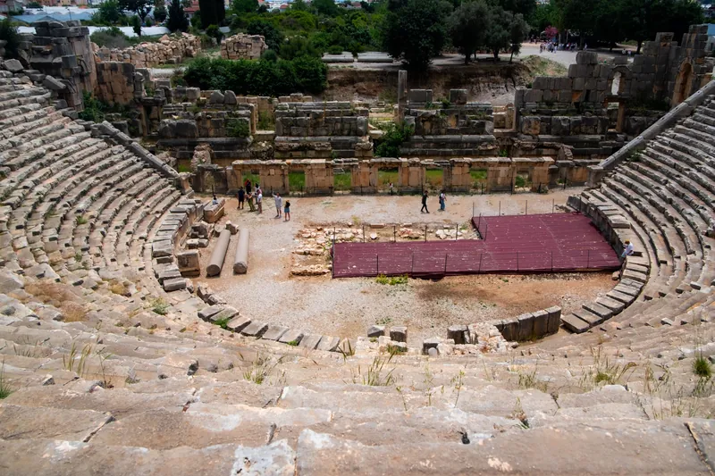 Explore the ancient Roman amphitheatre with panoramic views, showcasing historical architecture and cultural heritage.