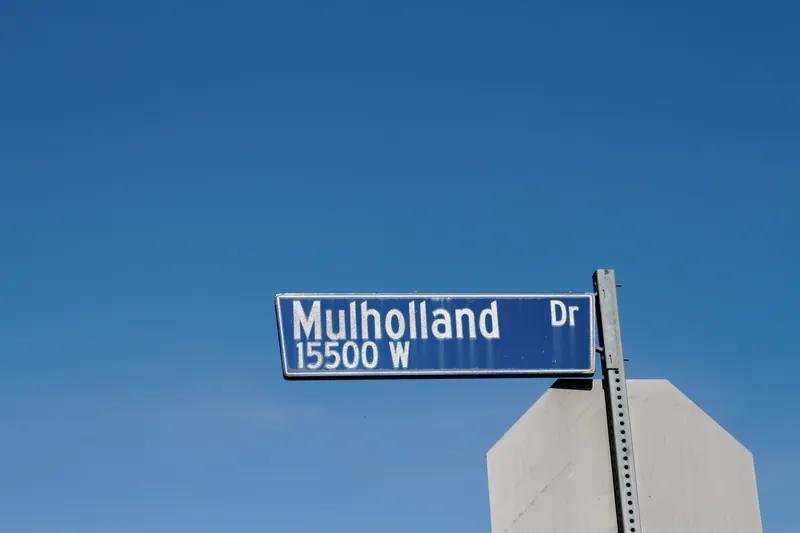 Mulholland Drive street sign